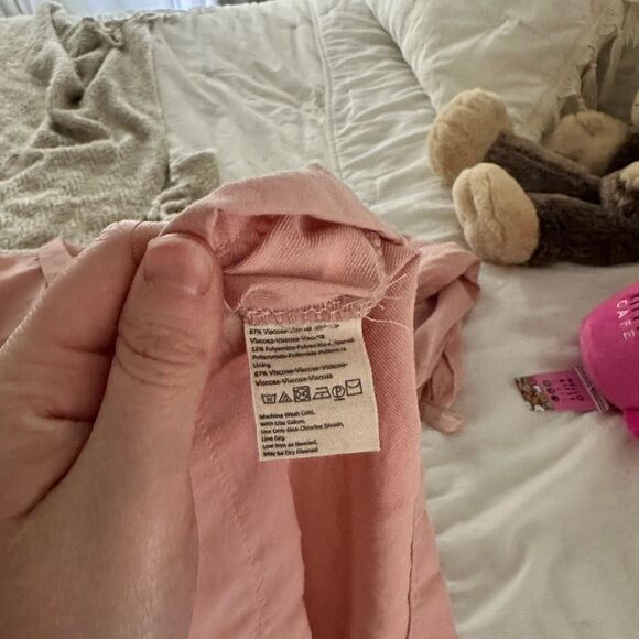 Free People Women’s Extra Small Pink Drop Waist Shirt Dress - Picture 2 of 8